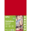 Cartón Rojo A4 210 X 297mm 50fls