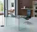 Mesas de Oficina / Despacho 1260x700x740mm Cristal Transparente Apolo
