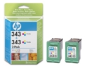 Cartuchos de Tinta HP Pack 2 Un. Color C9505E - (344)