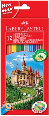 Lápices de Color 12 Colores 17cm Faber Castell Ecolápices
