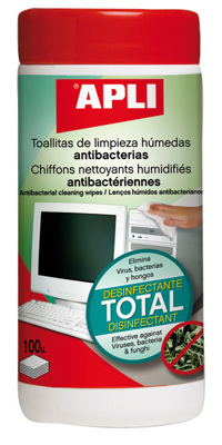 Lenços Apli Húmedas Antibacterianos 100 Unid