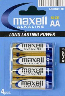 Pilas Maxell Super Alcalinas AA LR06XL-B4
