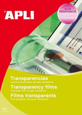 Transparencias para Impresoras Inkjet A4 100 Hojas