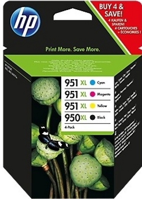 Cartuchos de Tinta HP Pack 4 Colores C2P43AE - (951XL)