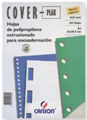Tapas Encuadernación Transparentes Negro / A4 / 500 Microns / 100 Hojas Cover-plak