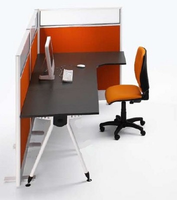 Mesa de Oficina 1800x1200x750mm Ergoquatro Compacto