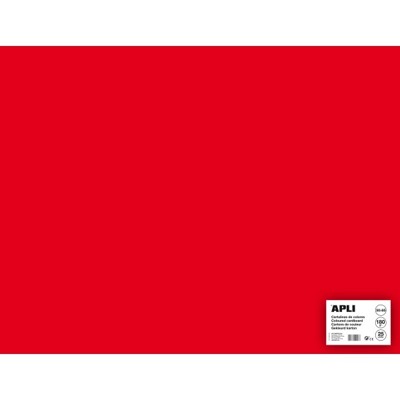 Cartón Rojo 500x650 mm 25fls