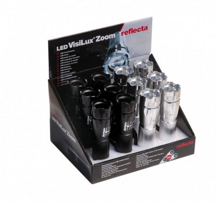 Expositor C/ 12 Linternas LED Visilux® Zoom