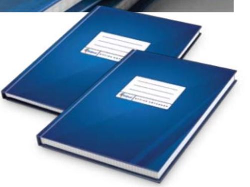 Caderno Registos A4 96 Folhas, Quadriculado, Azul Mate