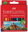 Lápices de Color 6 Colores 8,5cm Faber Castell Ecolápices