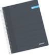  Cuaderno Espiral A4 Suave 80fls/70grs Azul Clássico Classic Stripes