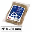 Gomas Nº8 80mm Bolsa Con 1Kg