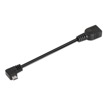 Cable USB 2.0 Otg Tipo de ángulo, Micro a / M a / M, 15 cm