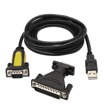 Convertidor de USB Serie, Tipo a / M-RS232 DB9 / DB25 M / M, 1,8 M