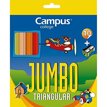 Lápices de Colores Jumbo 10Un., Campus College