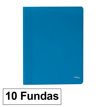 Carpeta Fundas Plus A4 Eco 10f Azul