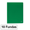 Carpeta Fundas Plus A4 Eco 10f Verde
