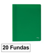 Carpeta Fundas Plus A4 Eco 20f Verde