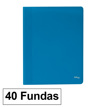 Carpeta Fundas Plus A4 Eco 40f Azul