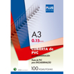 Cubierta Plus Pvc A3 0,15mm Tran/100u