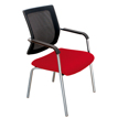 Silla Makro Mesh Color Rojo/negro