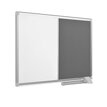 Pizarra Doble Uso 600x450mm Tapizado Gris/blanco Marco Aluminio New Generation