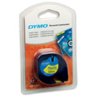 Cintas Dymo 12mm Letratag 91202 Negro/amarillo En Plástico