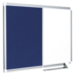 Pizarra Doble Uso 900x600mm  Tapizado Azul/blanco Marco Aluminio New Generation