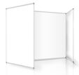 Pizarras Blancas Magnético Triple 90x240cm Acero Vitrificado