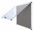 Vitrinas Interior 706x653mm Fieltro Articulada Arriba Enclore Gris