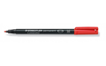 Marcadores Permanentes Staedtler Lumocolor 1mm Rojo