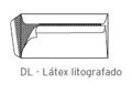 Sobres Dl Látex Ventana Litografiado 110x220mm 90Gr