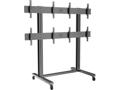 Soporte Video Wall de Suelo 40 - 55" M Public Stand 2x2 Negro Multibrackets 4 Pantallas