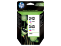 Cartuchos de Tinta HP Pack 2 Un. Color CB332E - (343)