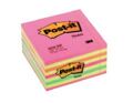 Notas Reposicionables Cubo 450 Hojas Néon 76x76mm Post-it