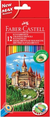 Lápices de Color 12 Colores 17cm Faber Castell Ecolápices