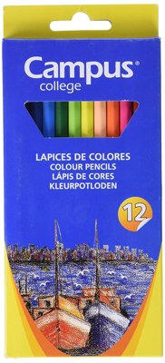 Lápices de Colores 12Un., Campus College