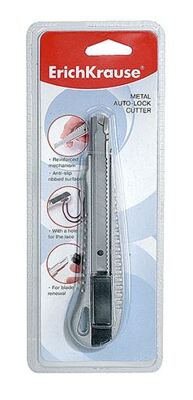 Cutter Metálico Con Bloqueador 9mm