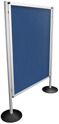 Biombos Tapizado 120x180cm Doble Cara Azul ( Mamparas )