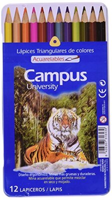 Lápices de Colores Acuarelables, Campus