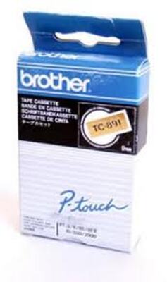 Cintas Brother Laminado Negro/oro 9 mm X 7.7 M