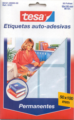 Etiquetas Autoadhesivas Permanentes 100x50mm Tesa