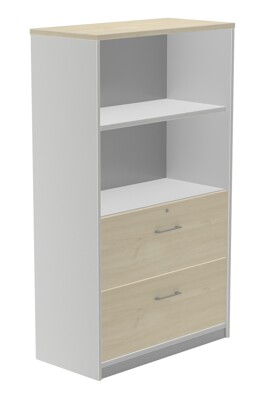 Armarios 900x450x1560mm Con Puertas Gris/marrón