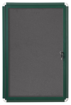 Vitrinas Interior 915x915mm Feltro Gris Gallery Extra Verde