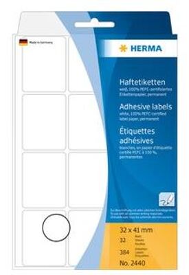 Etiquetas Autoadhesivas Permanentes 32x41mm Herma