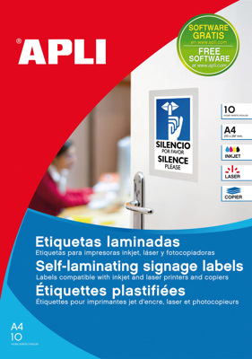 Etiquetas Laminadas Apli 150x100 mm 10 Hojas