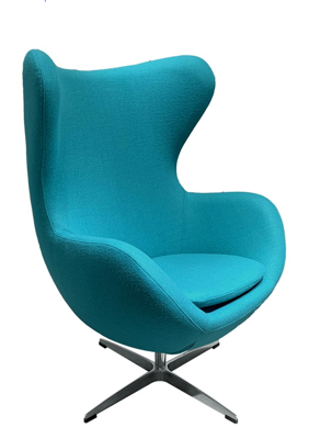 Sillón EG SH034 de Tapizado Cachemira Turquesa