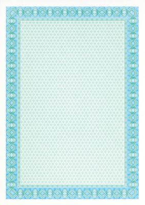 Papel Certificados Y Diplomas Azul Turquesa 115 gr 70 Hojas