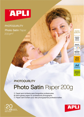 Papel Photo Mate A4 - 200 Grs 20 Hojas Apli