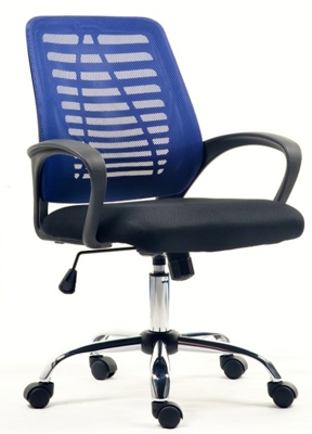 Cadeiras de Escritorio Operativa com Braços e Rodas Azul e Preto Bretaña-gan